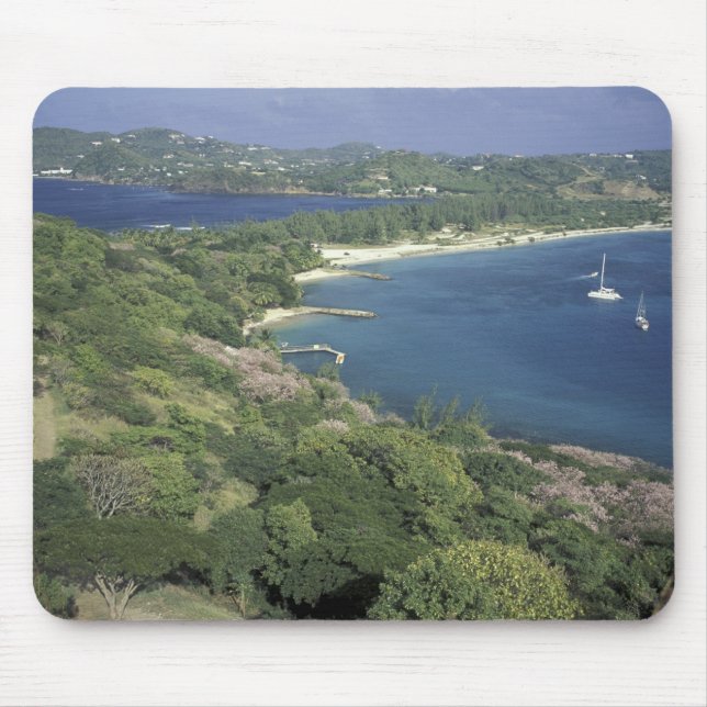 Caribbean, West Indies, St. Lucia. View of Mouse Pad (Front)