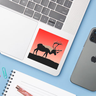 Caribou at Sunset - Original Wildlife Art