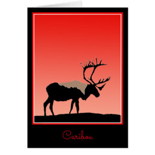 Caribou at Sunset - Original Wildlife Art
