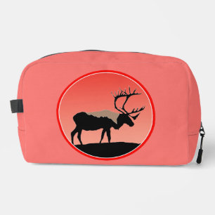 Caribou at Sunset  - Original Wildlife Art Dopp Kit