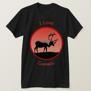 Caribou at Sunset  - Original Wildlife Art T-Shirt