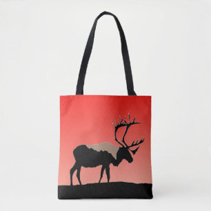 Caribou at Sunset  - Original Wildlife Art Tote Bag