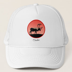 Caribou at Sunset  - Original Wildlife Art Trucker Hat