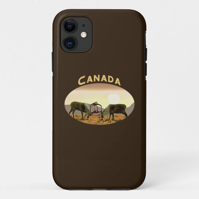 Caribou Duel - Canada Case-Mate iPhone Case (Back)