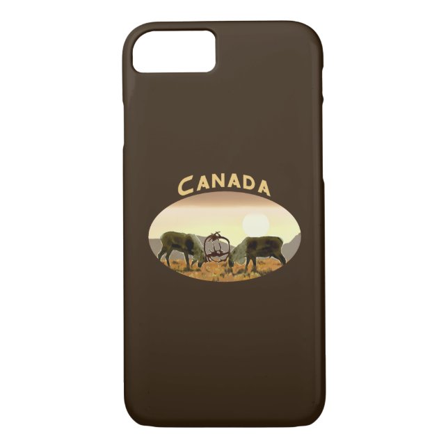 Caribou Duel - Canada Case-Mate iPhone Case (Back)