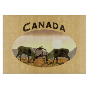 Caribou Duel - Canada Cutting Board