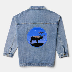 Caribou en hiver - Art original de la faune