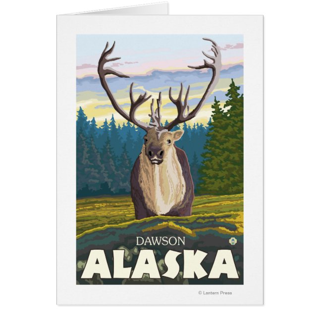Caribou en pleine nature - Dawson, Alaska (Devant)