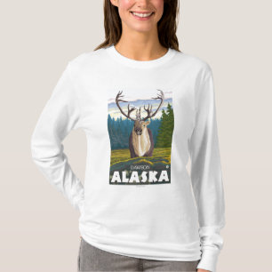 Caribou in the Wild - Dawson, Alaska T-Shirt