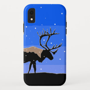 Caribou in Winter  - Original Wildlife Art iPhone XR Case