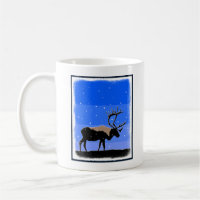 Caribou in Winter - Original Wildlife Art