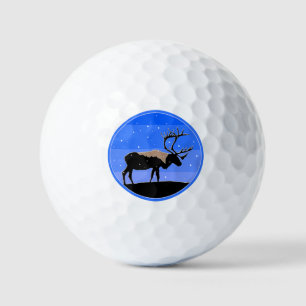 Caribou in Winter  - Original Wildlife Art Golf Balls