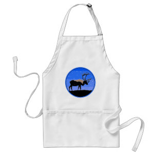 Caribou in Winter - Original Wildlife Art Standard Apron