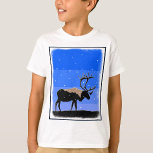 Caribou in Winter  - Original Wildlife Art T-Shirt
