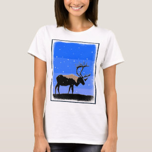 Caribou in Winter - Original Wildlife Art T-Shirt