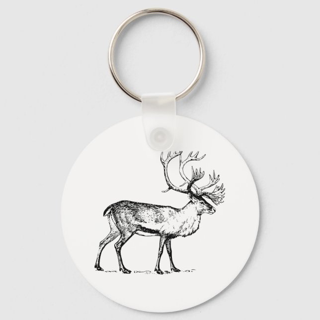 Caribou Keychain (Front)