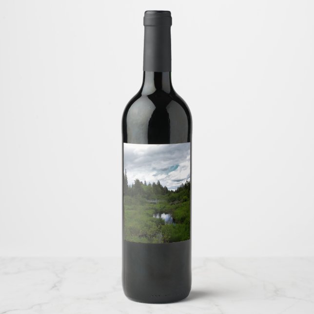 Caribou Plains Bridge Wine Label (Front)