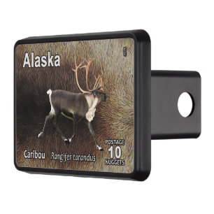 Caribou (Reindeer) - Alaska Postage Trailer Hitch Cover