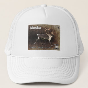 Caribou (Reindeer) - Alaska Postage Trucker Hat