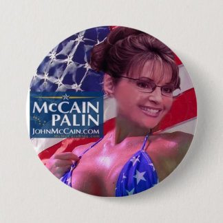 Caribou - Sarah Palin 3 Inch Round Button