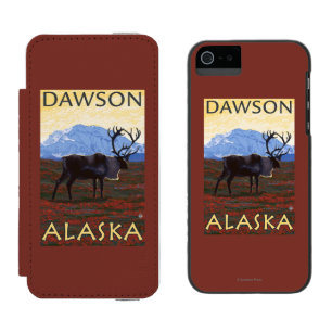 Caribou Scene - Dawson, Alaska Incipio Watson™ iPhone 5 Wallet Case
