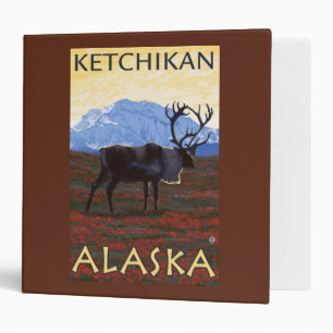 Caribou Scene - Ketchikan, Alaska Binder