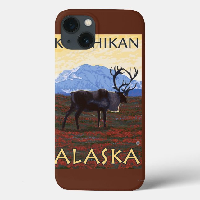 Caribou Scene - Ketchikan, Alaska Case-Mate iPhone Case (Back)