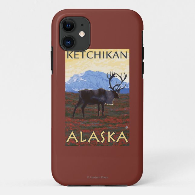 Caribou Scene - Ketchikan, Alaska Case-Mate iPhone Case (Back)