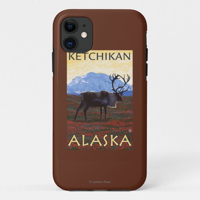 Caribou Scene - Ketchikan, Alaska Case-Mate iPhone Case (Back)