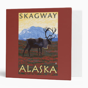 Caribou Scene - Skagway, Alaska Binder