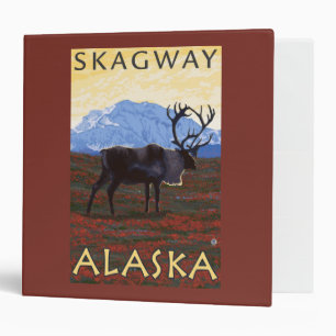Caribou Scene - Skagway, Alaska Binder