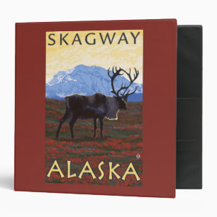 Caribou Scene - Skagway, Alaska Binder
