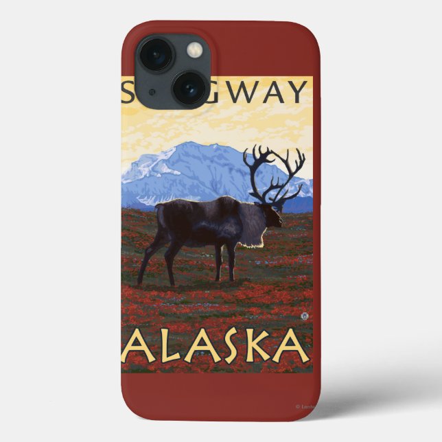 Caribou Scene - Skagway, Alaska Case-Mate iPhone Case (Back)
