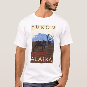 Caribou Scene - Yukon, Alaska T-Shirt
