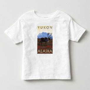 Caribou Scene - Yukon, Alaska Toddler T-shirt