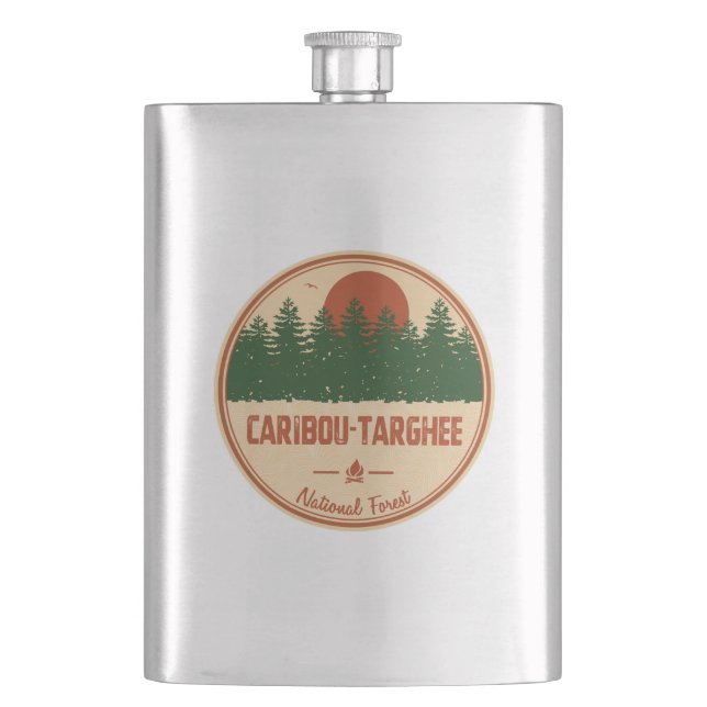 Caribou-Targhee National Forest Hip Flask (Front)