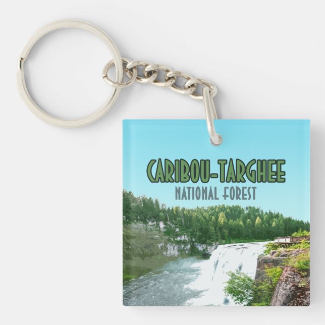 Caribou Targhee National Forest Idaho Keychain (Front)