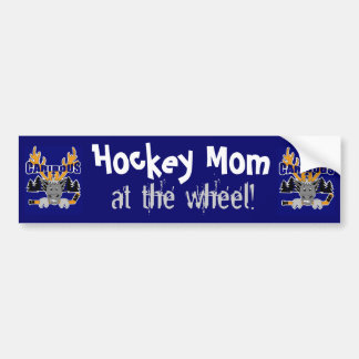 Caribous Hockey Mom bumper sticker