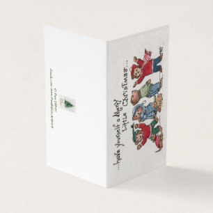 Caricature acrylique vintage Holiday Singing Cubs