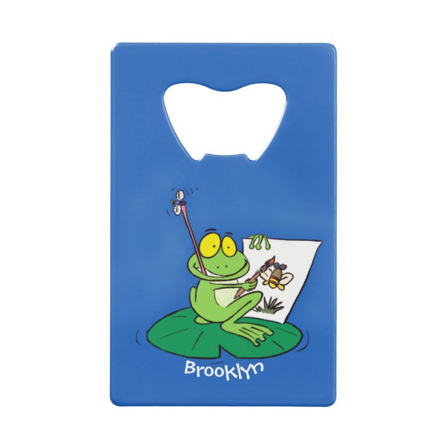 Caricature amusante de grenouille verte (Devant)