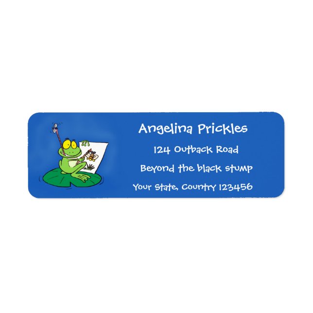 Caricature amusante de grenouille verte (Devant)