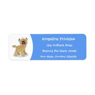Caricature amusante hyena riant illustration