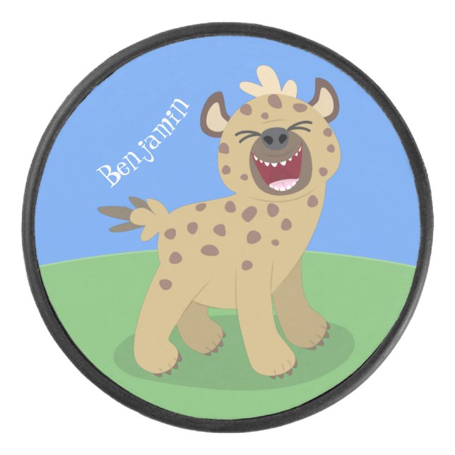 Caricature amusante hyena riant illustration (Devant)