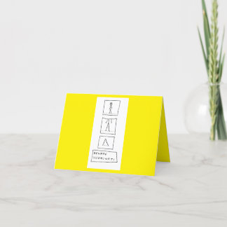 Caricature amusante Illuminati carte d'anniversair