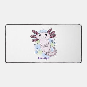 Caricature axolotl rose adorable