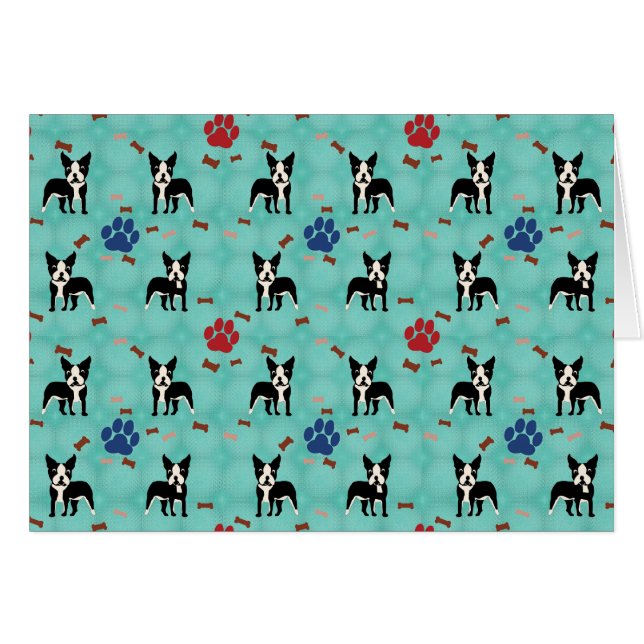 Caricature Boston Terrier (Devant horizontal)