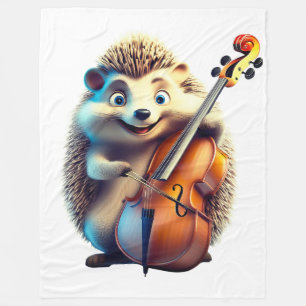 Caricature, Cartoon, Illustration A musical Fleece Blanket