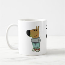 caricature chien mug