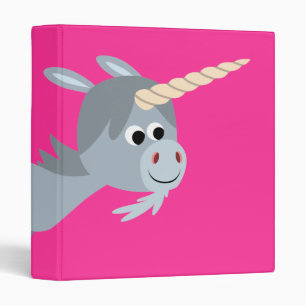Caricature Cute Unicorn Dans Un Classeur Avery Pre