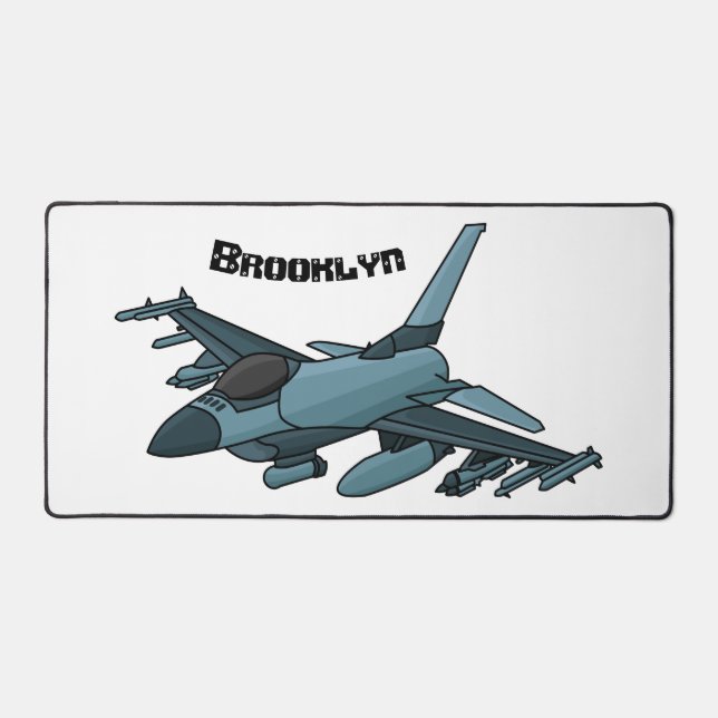 Caricature d'avion de chasse militaire (Recto)